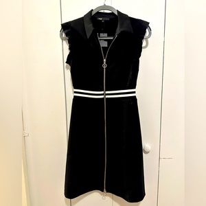 Maje Black Zipper Dress